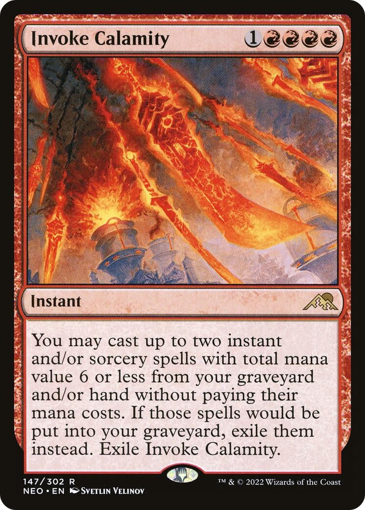 Image for Invoke Calamity (147) [Kamigawa: Neon Dynasty] - Magic: The Gathering