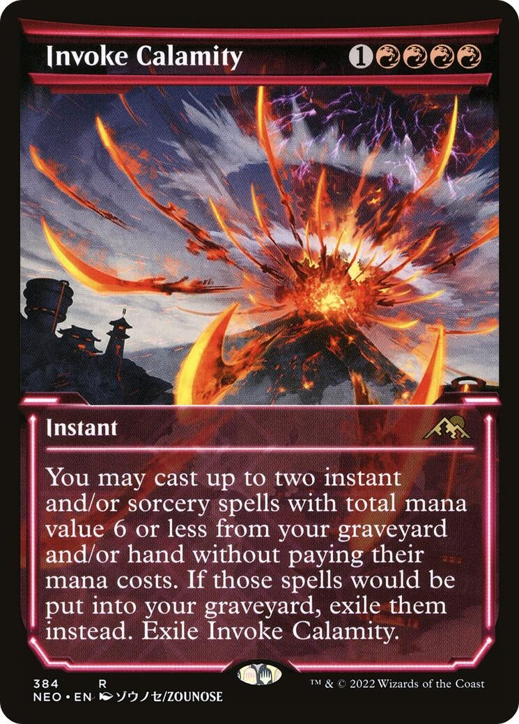 Image for Invoke Calamity (Showcase) (384) [Kamigawa: Neon Dynasty] - Magic: The Gathering