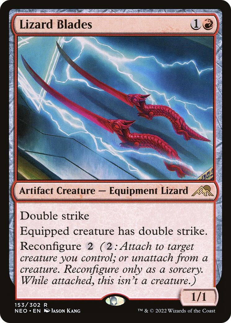 Image for Lizard Blades (153) [Kamigawa: Neon Dynasty] - Magic: The Gathering