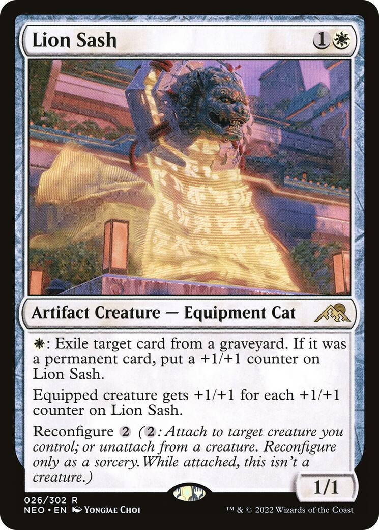 Image for Lion Sash (26) [Kamigawa: Neon Dynasty] - Magic: The Gathering
