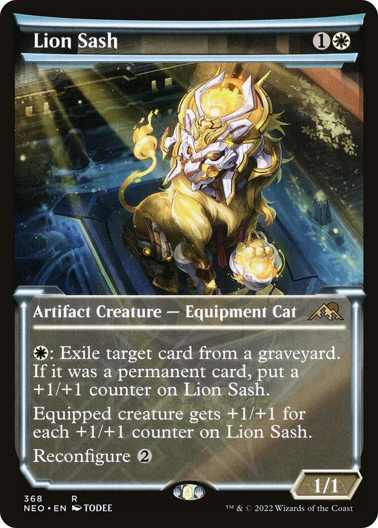 Image for Lion Sash (Showcase) (368) [Kamigawa: Neon Dynasty] - Magic: The Gathering