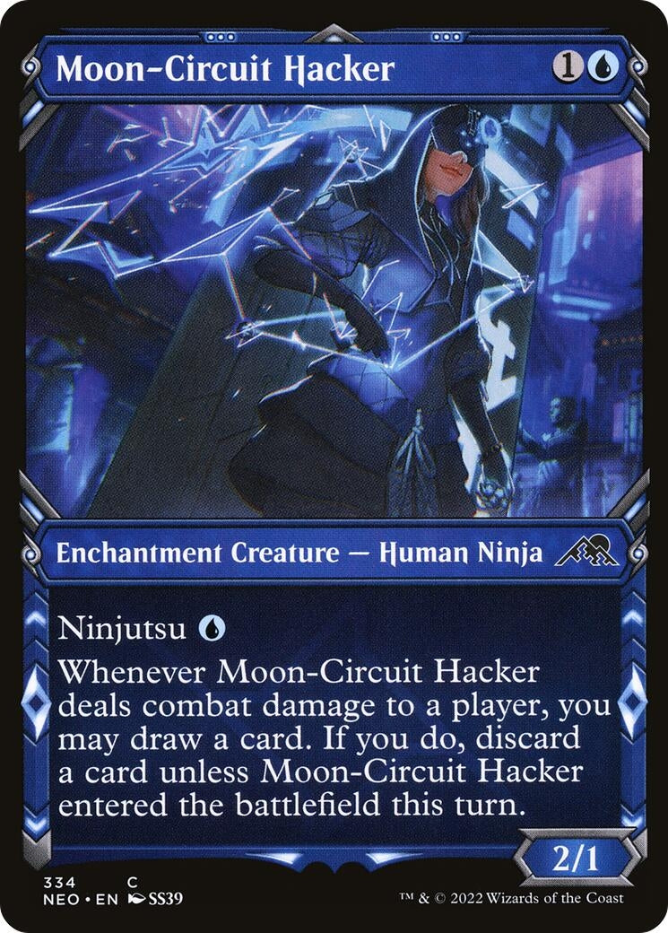 Image for Moon-Circuit Hacker (Showcase) (334) [Kamigawa: Neon Dynasty] - Magic: The Gathering