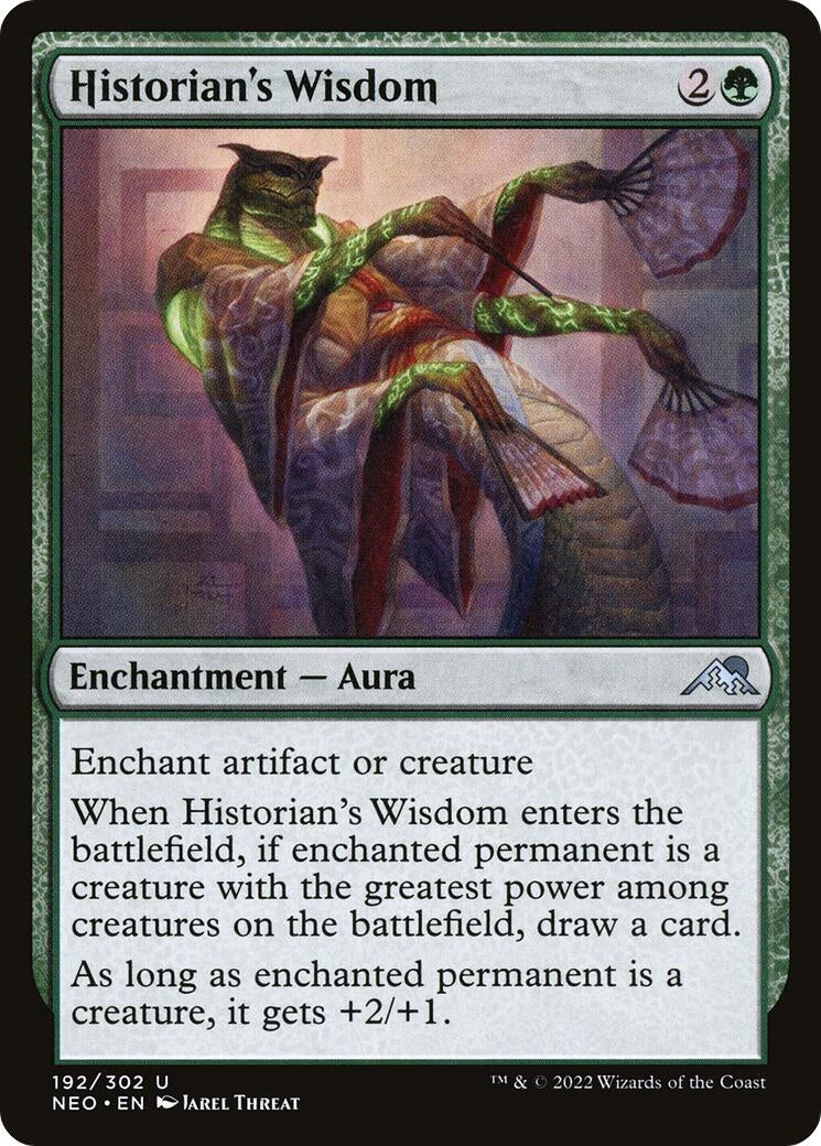 Image for Historian's Wisdom (192) [Kamigawa: Neon Dynasty] - Magic: The Gathering