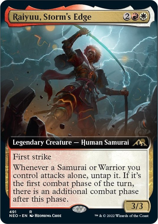 Image for Raiyuu, Storm's Edge (Extended Art) (491) [Kamigawa: Neon Dynasty] - Magic: The Gathering