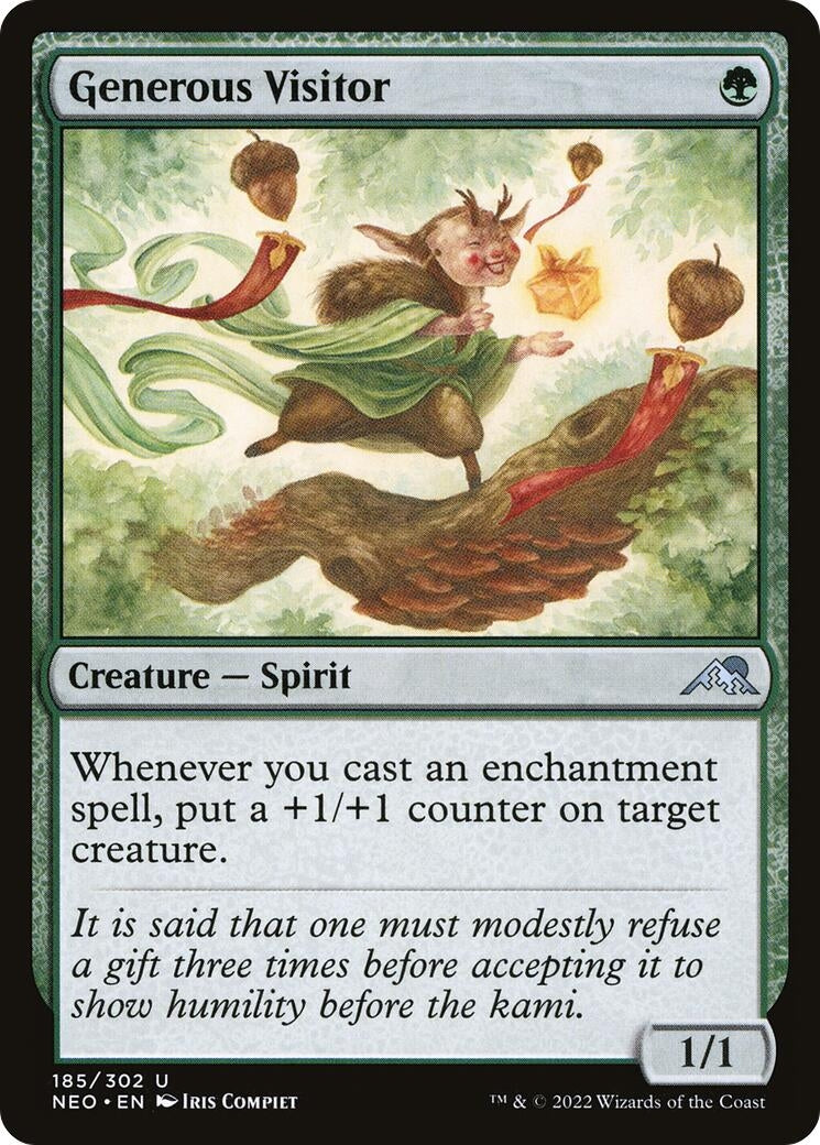 Image for Generous Visitor (185) [Kamigawa: Neon Dynasty] - Magic: The Gathering