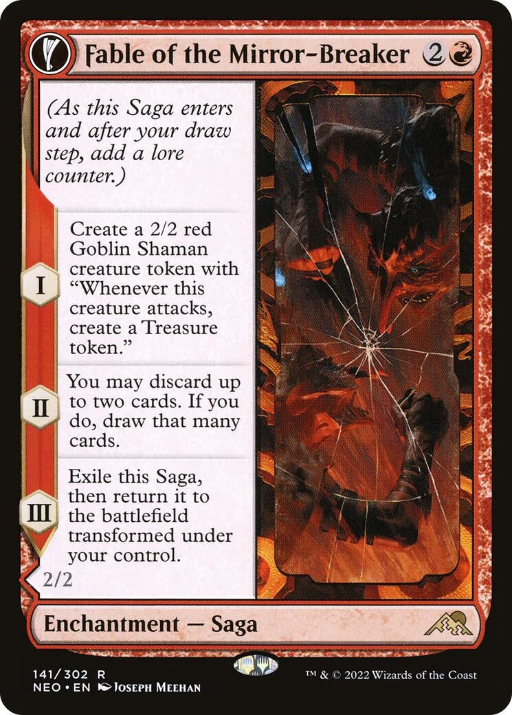 Image for Fable of the Mirror-Breaker (141) [Kamigawa: Neon Dynasty] - Magic: The Gathering