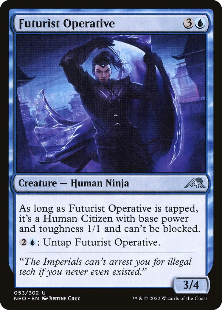Image for Futurist Operative (53) [Kamigawa: Neon Dynasty] - Magic: The Gathering