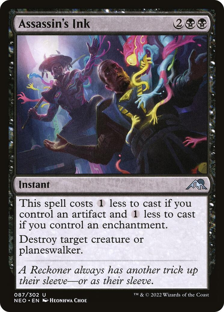 Image for Assassin's Ink (87) [Kamigawa: Neon Dynasty] - Magic: The Gathering