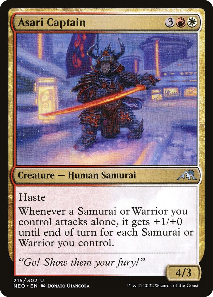 Image for Asari Captain (215) [Kamigawa: Neon Dynasty] - Magic: The Gathering
