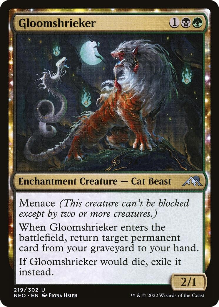 Image for Gloomshrieker (219) [Kamigawa: Neon Dynasty] - Magic: The Gathering