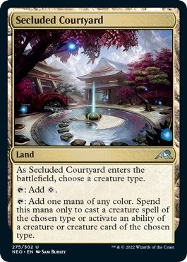 Image for Secluded Courtyard (275) [Kamigawa: Neon Dynasty] - Magic: The Gathering