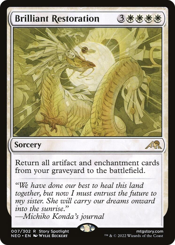 Image for Brilliant Restoration (7) [Kamigawa: Neon Dynasty] - Magic: The Gathering