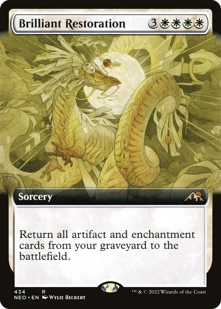 Image for Brilliant Restoration (Extended Art) (434) [Kamigawa: Neon Dynasty] - Magic: The Gathering