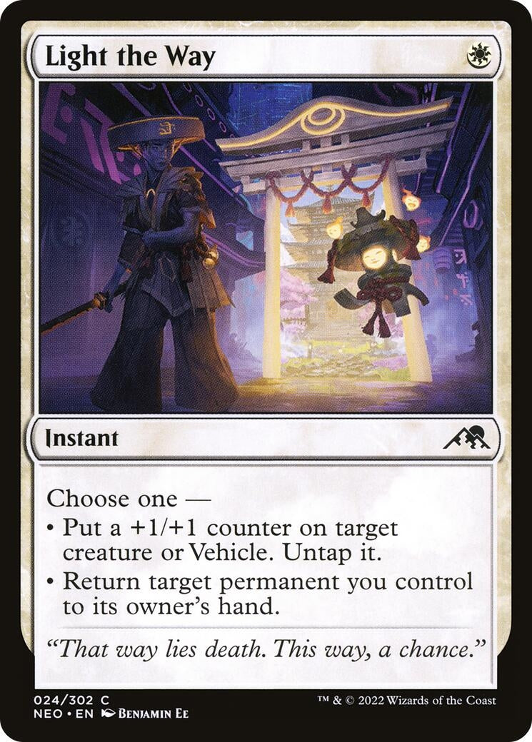 Image for Light the Way (24) [Kamigawa: Neon Dynasty] - Magic: The Gathering