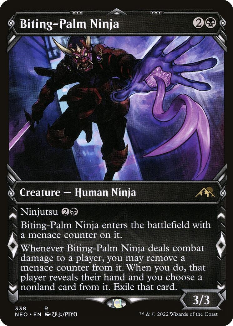Image for Biting-Palm Ninja (Showcase) (338) [Kamigawa: Neon Dynasty] - Magic: The Gathering