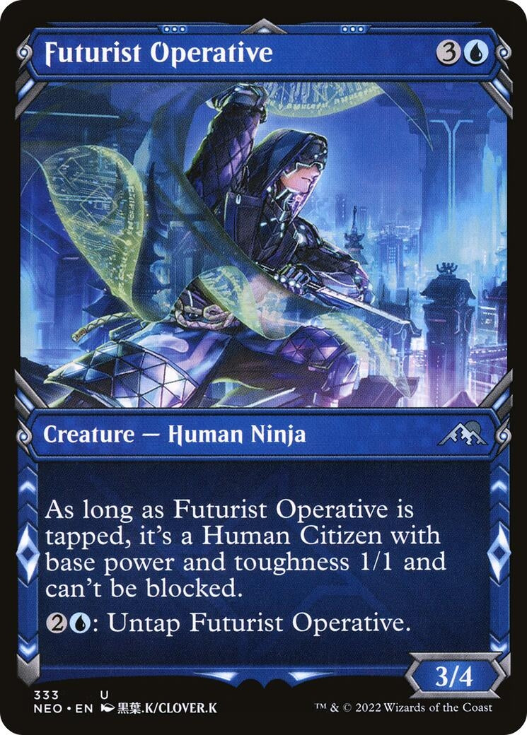 Image for Futurist Operative (Showcase) (333) [Kamigawa: Neon Dynasty] - Magic: The Gathering
