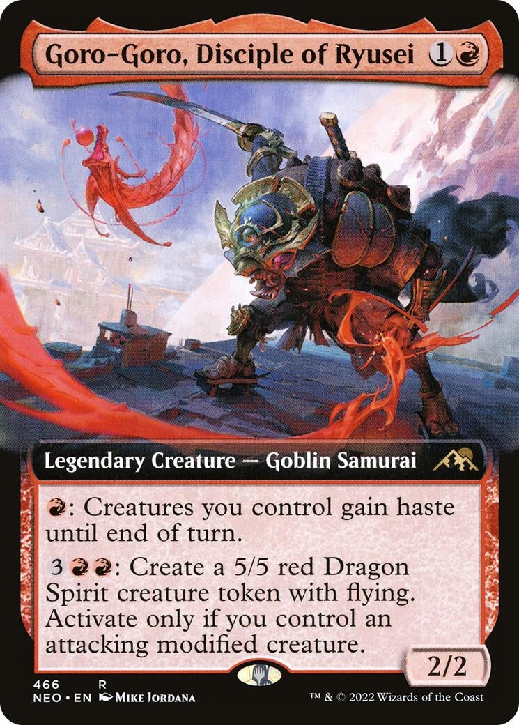Image for Goro-Goro, Disciple of Ryusei (Extended Art) (466) [Kamigawa: Neon Dynasty] - Magic: The Gathering