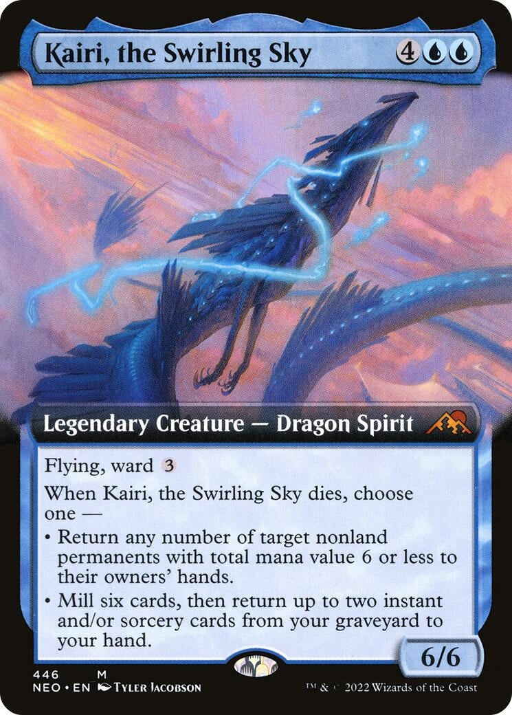 Image for Kairi, the Swirling Sky (Extended Art) (446) [Kamigawa: Neon Dynasty] - Magic: The Gathering