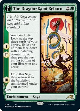 Image for The Dragon-Kami Reborn (Extended Art) (473) [Kamigawa: Neon Dynasty] - Magic: The Gathering