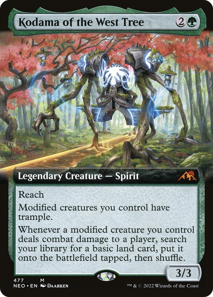 Image for Kodama of the West Tree (Extended Art) (477) [Kamigawa: Neon Dynasty] - Magic: The Gathering