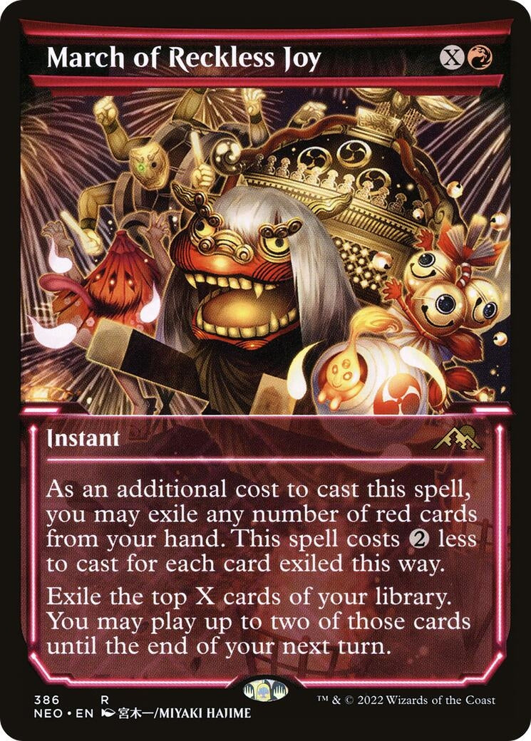 Image for March of Reckless Joy (Showcase) (386) [Kamigawa: Neon Dynasty] - Magic: The Gathering