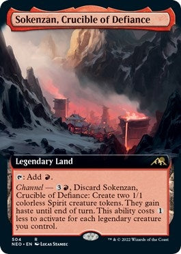 Image for Sokenzan, Crucible of Defiance (Extended Art) (504) [Kamigawa: Neon Dynasty] - Magic: The Gathering