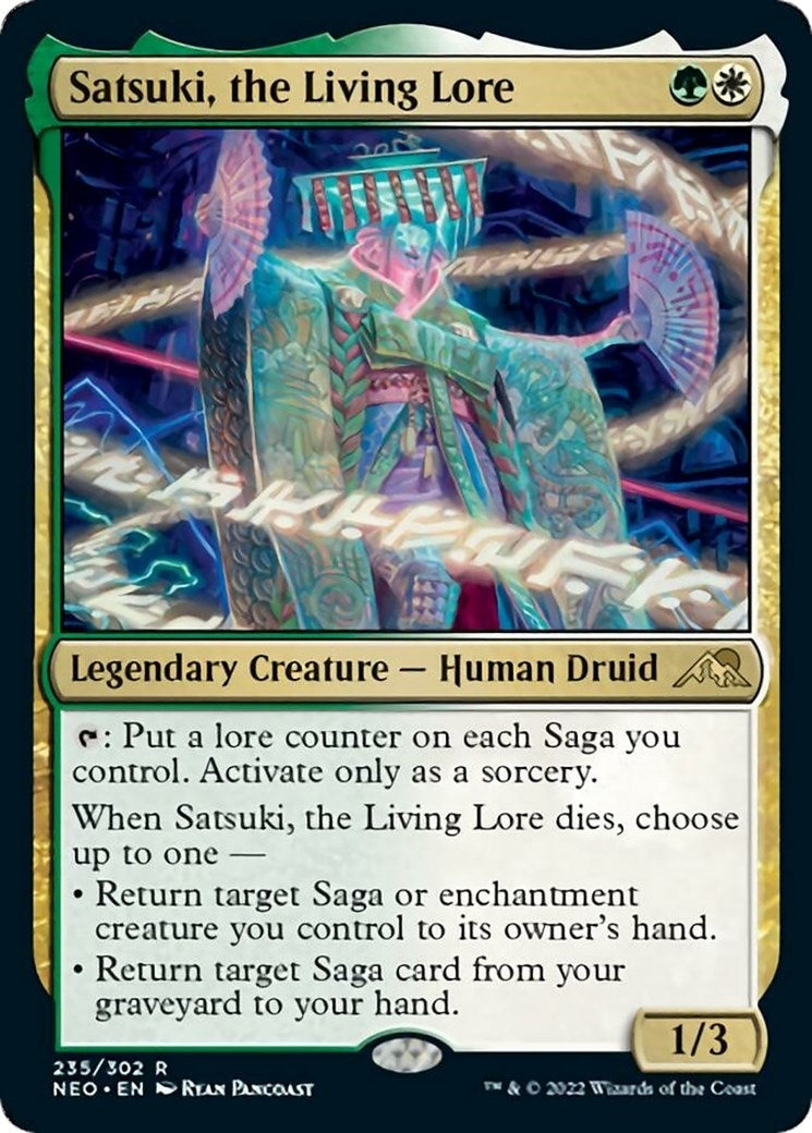 Image for Satsuki, the Living Lore (235) [Kamigawa: Neon Dynasty] - Magic: The Gathering