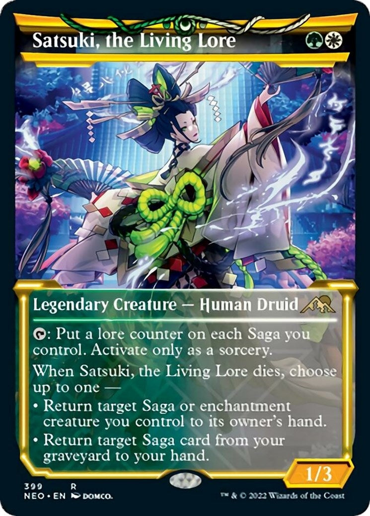 Image for Satsuki, the Living Lore (Showcase) (399) [Kamigawa: Neon Dynasty] - Magic: The Gathering