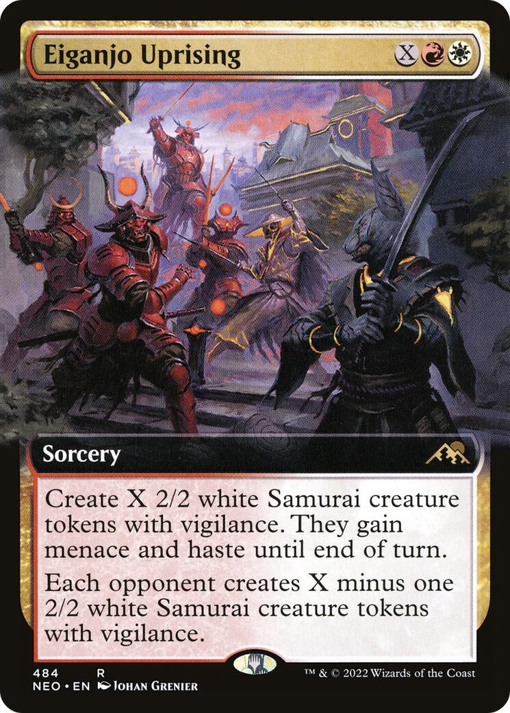 Eiganjo Uprising (Extended Art) (484) [Kamigawa: Neon Dynasty]