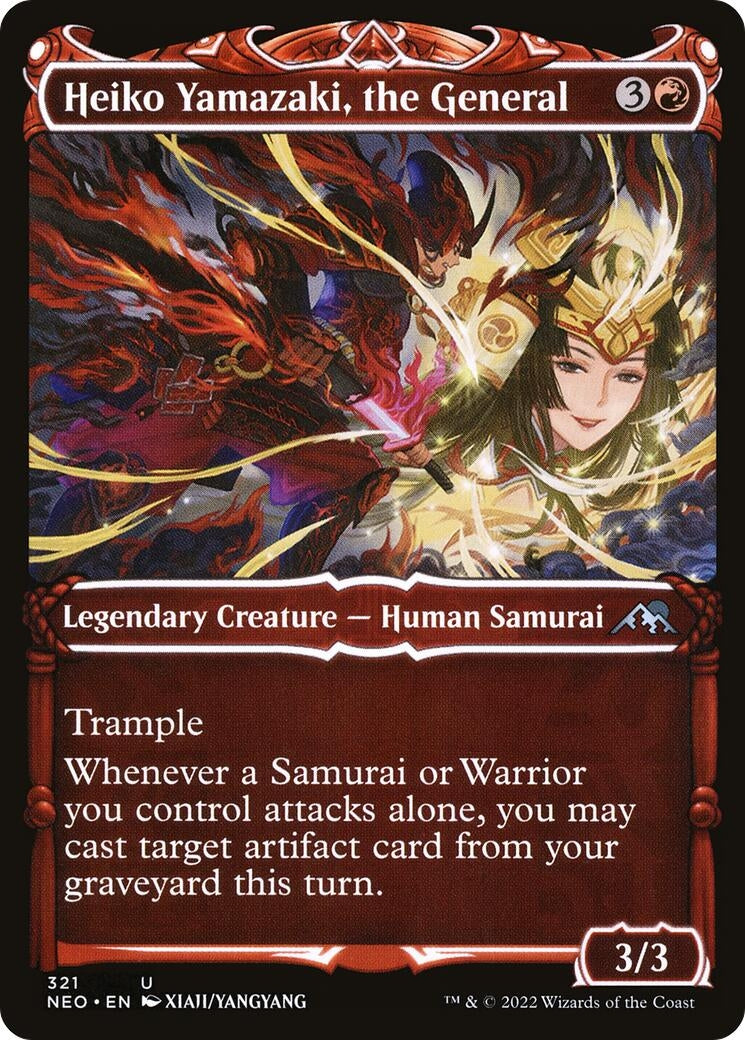Image for Heiko Yamazaki, the General (Showcase) (321) [Kamigawa: Neon Dynasty] - Magic: The Gathering