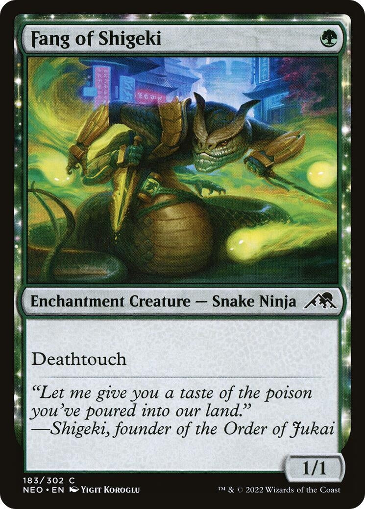 Image for Fang of Shigeki (183) [Kamigawa: Neon Dynasty] - Magic: The Gathering