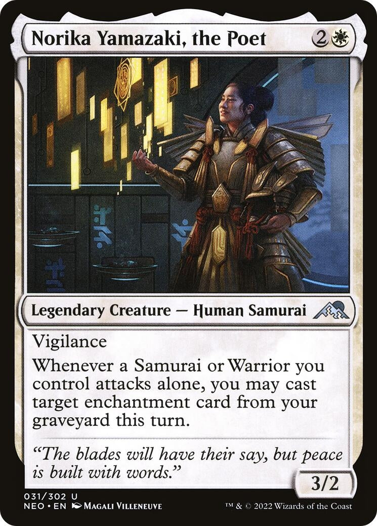Image for Norika Yamazaki, the Poet (31) [Kamigawa: Neon Dynasty] - Magic: The Gathering