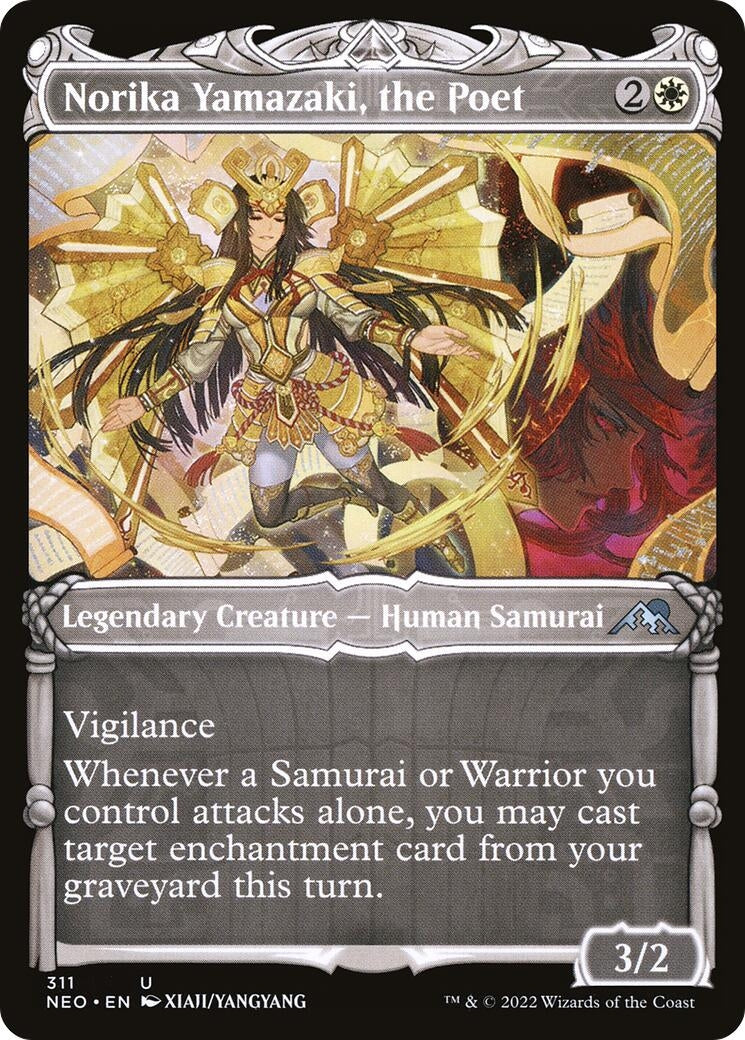 Image for Norika Yamazaki, the Poet (Showcase) (311) [Kamigawa: Neon Dynasty] - Magic: The Gathering