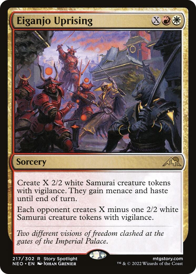 Image for Eiganjo Uprising (217) [Kamigawa: Neon Dynasty] - Magic: The Gathering