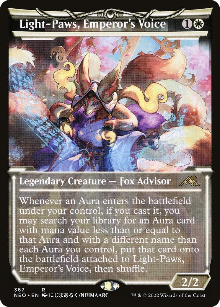 Image for Light-Paws, Emperor's Voice (Showcase) (367) [Kamigawa: Neon Dynasty] - Magic: The Gathering