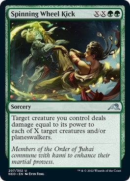 Image for Spinning Wheel Kick (207) [Kamigawa: Neon Dynasty] - Magic: The Gathering