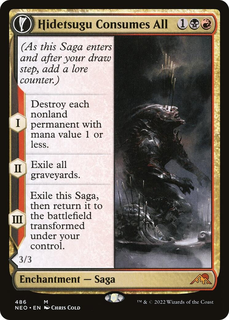 Image for Hidetsugu Consumes All (Extended Art) (486) [Kamigawa: Neon Dynasty] - Magic: The Gathering