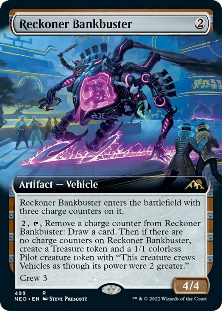 Image for Reckoner Bankbuster (Extended Art) (499) [Kamigawa: Neon Dynasty] - Magic: The Gathering