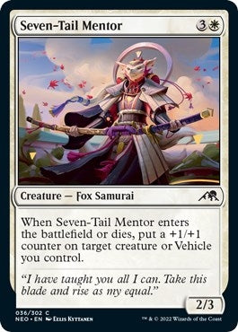 Image for Seven-Tail Mentor (36) [Kamigawa: Neon Dynasty] - Magic: The Gathering