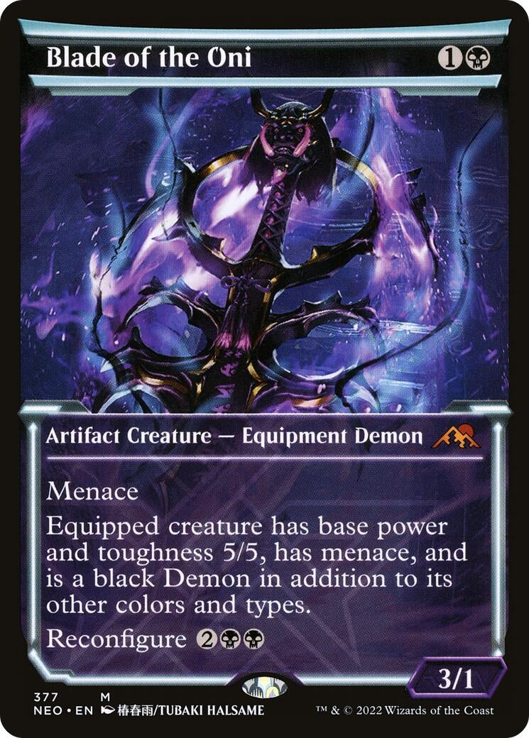 Image for Blade of the Oni (Showcase) (377) [Kamigawa: Neon Dynasty] - Magic: The Gathering