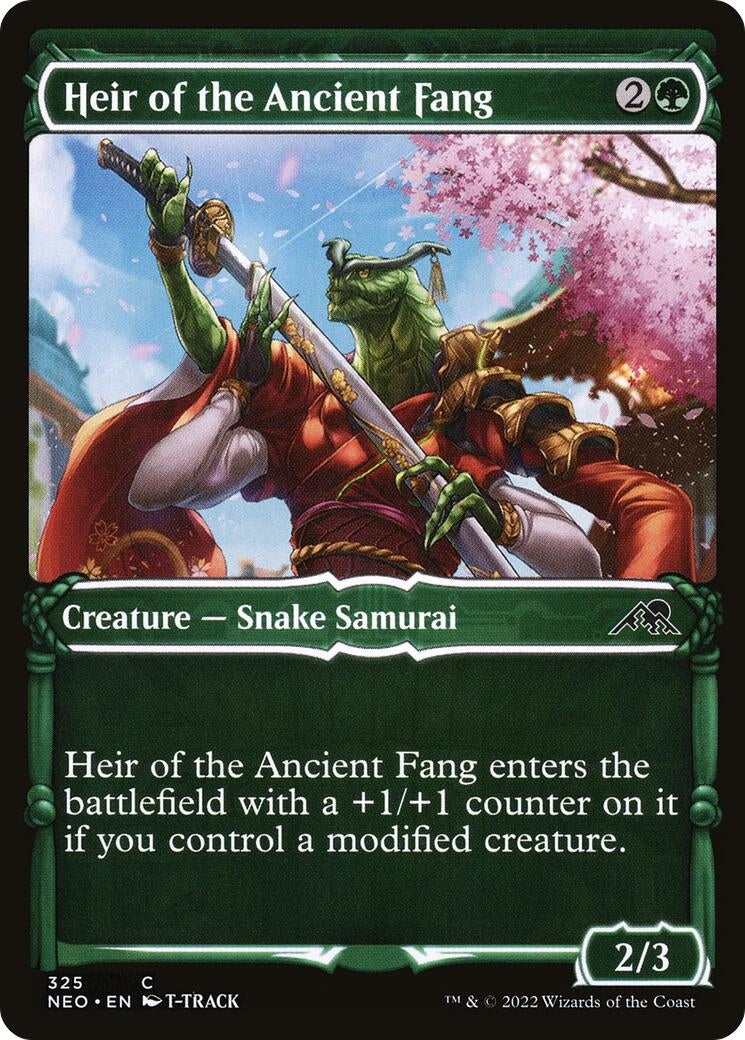 Image for Heir of the Ancient Fang (Showcase) (325) [Kamigawa: Neon Dynasty] - Magic: The Gathering