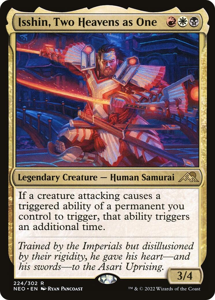 Image for Isshin, Two Heavens as One (224) [Kamigawa: Neon Dynasty] - Magic: The Gathering
