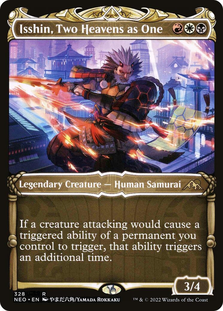 Image for Isshin, Two Heavens as One (Showcase) (328) [Kamigawa: Neon Dynasty] - Magic: The Gathering