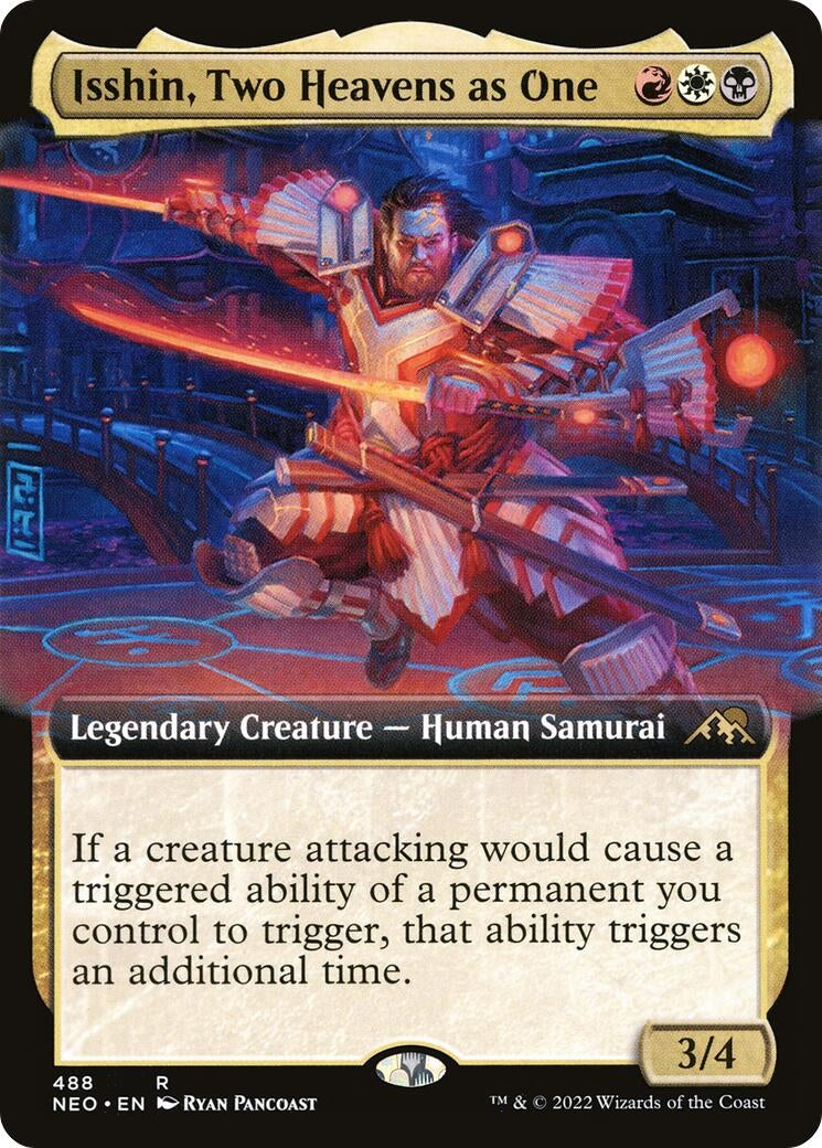 Image for Isshin, Two Heavens as One (Extended Art) (488) [Kamigawa: Neon Dynasty] - Magic: The Gathering