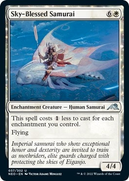 Image for Sky-Blessed Samurai (37) [Kamigawa: Neon Dynasty] - Magic: The Gathering
