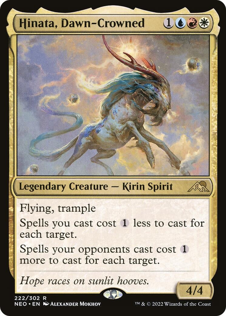 Image for Hinata, Dawn-Crowned (222) [Kamigawa: Neon Dynasty] - Magic: The Gathering