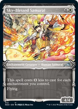 Image for Sky-Blessed Samurai (Showcase) (314) [Kamigawa: Neon Dynasty] - Magic: The Gathering