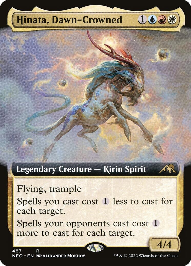 Image for Hinata, Dawn-Crowned (Extended Art) (487) [Kamigawa: Neon Dynasty] - Magic: The Gathering