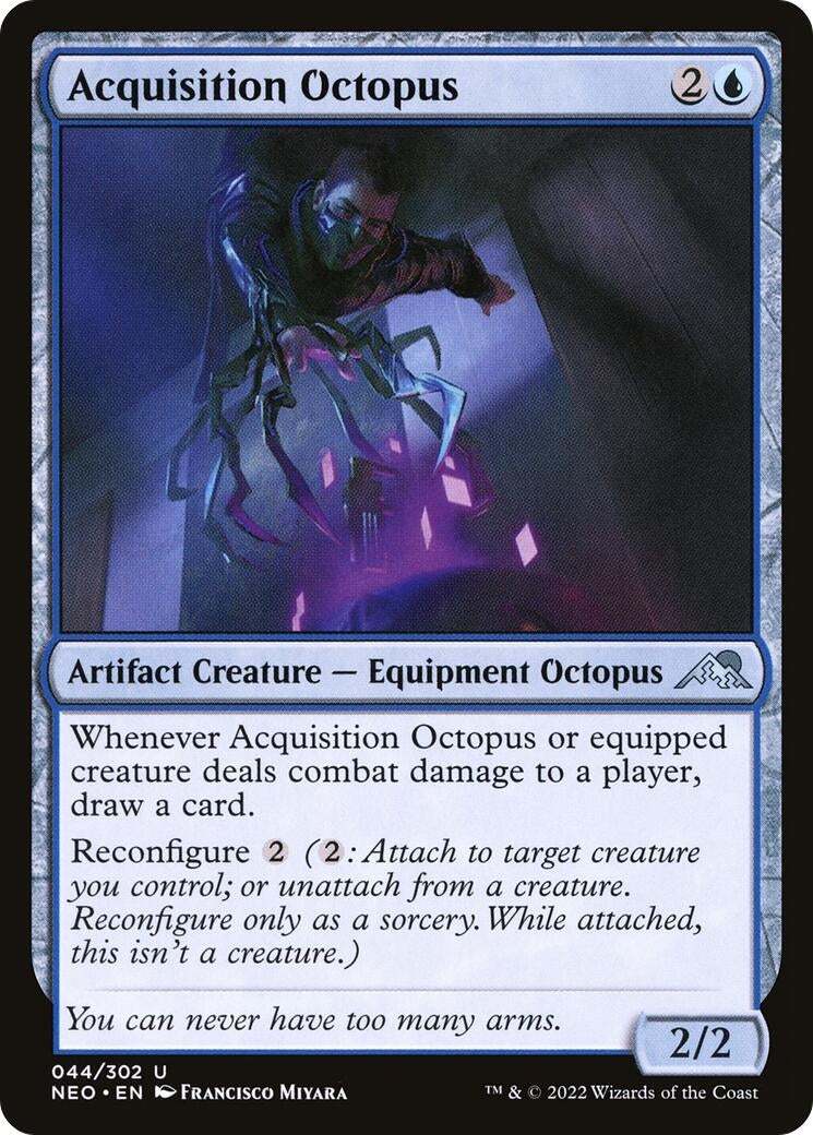 Image for Acquisition Octopus (44) [Kamigawa: Neon Dynasty] - Magic: The Gathering