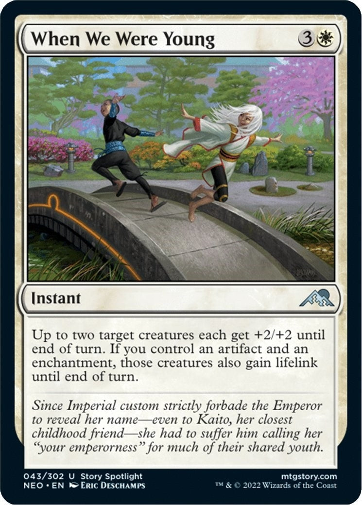 Image for When We Were Young (43) [Kamigawa: Neon Dynasty] - Magic: The Gathering
